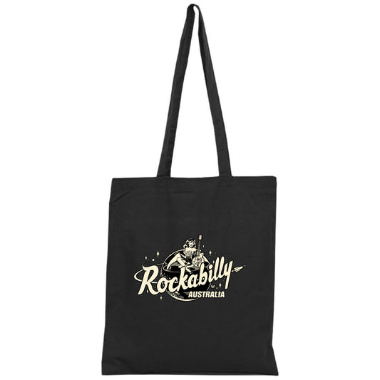 Rockabilly Australia Tote Bag with Cream Logo