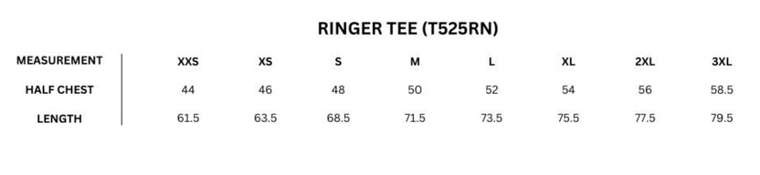 Ladies "Johnny Law" Ringer Tee - Rockabilly Australia Pty Ltd