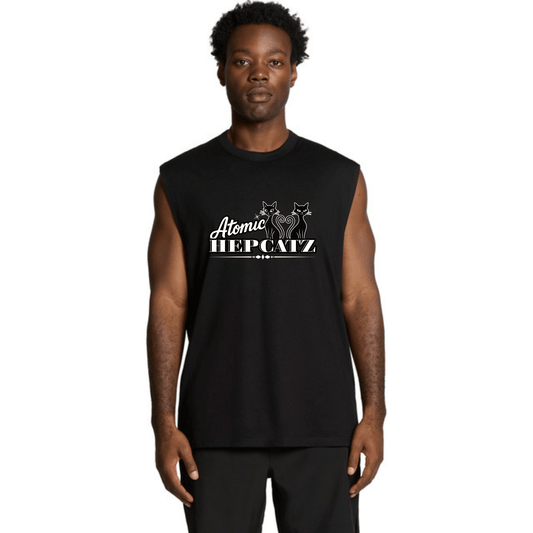Black Atomic Hepcatz Men’s Tank Top (5073) - Rockabilly Australia Pty Ltd