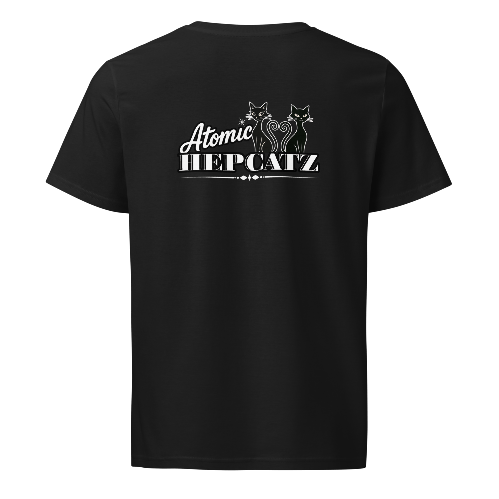 Black Atomic Hepcatz Unisex Crew Tee - Rockabilly Australia Pty Ltd