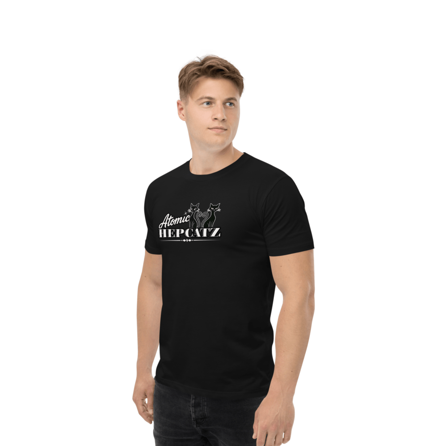 Black Atomic Hepcatz Unisex Tee - Rockabilly Australia Pty Ltd