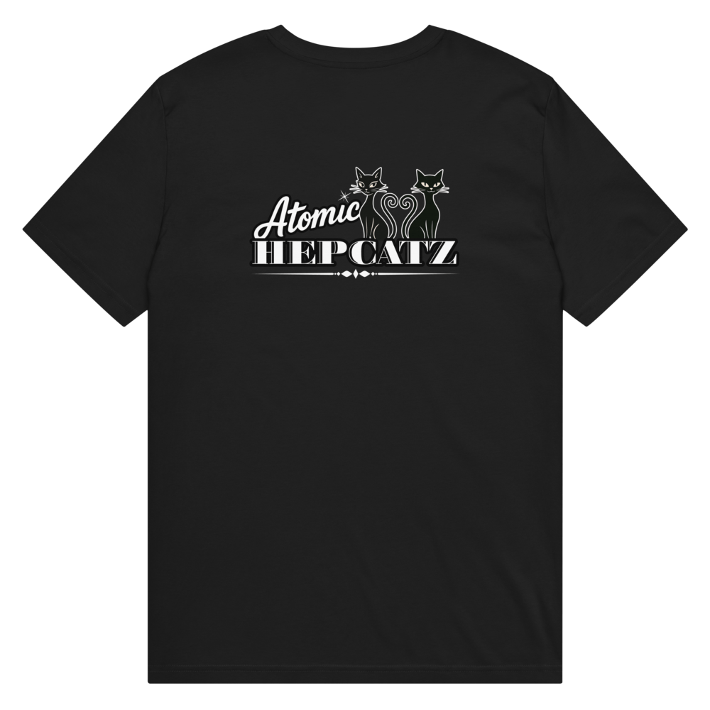 Black Atomic Hepcatz Unisex Tee - Rockabilly Australia Pty Ltd