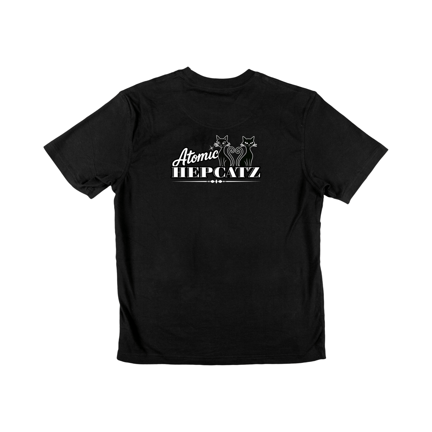 Black Atomic Hepcatz Unisex Tee - Rockabilly Australia Pty Ltd