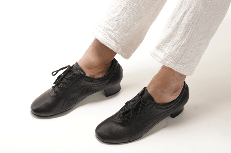 Boys/Men, High Performance, Split sole, Latin Dance Shoe. (Premium, soft black leather, Suede Split Sole) - (7710B) - Rockabilly Australia Pty Ltd