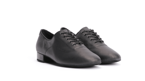 Boy's/Men's, Soft Nubuck Leather, Lace Up, Standard Ballroom Dance Shoe - (S8006) - Rockabilly Australia Pty Ltd