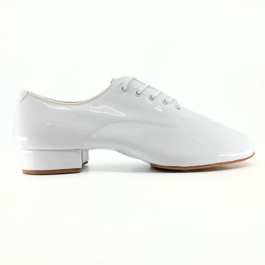 Gentlemen's, Classic, Black or White Patent Leather, Lace Up, Split - sole, High Performance, Standard, Dance Shoe - (7825) - Rockabilly Australia Pty Ltd