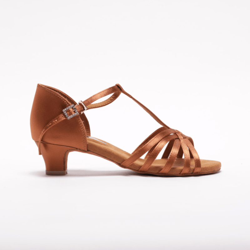 Girls/Ladies Classic, T - Bar Latin Dance shoe with sturdy, 1.5inch low heel. (Available in 3 colours) - (S23TJ) - Rockabilly Australia Pty Ltd
