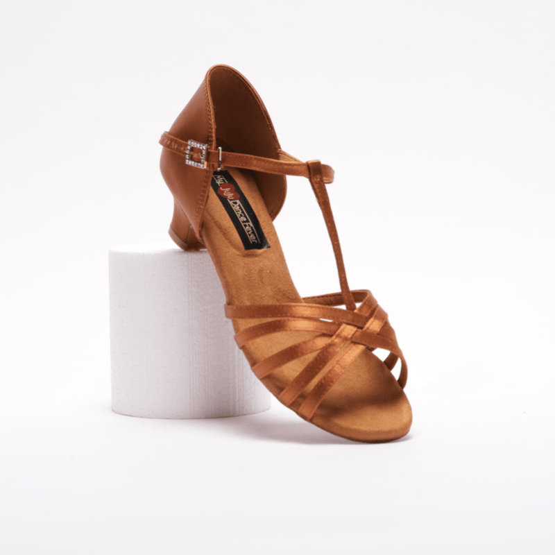 Girls/Ladies Classic, T - Bar Latin Dance shoe with sturdy, 1.5inch low heel. (Available in 3 colours) - (S23TJ) - Rockabilly Australia Pty Ltd