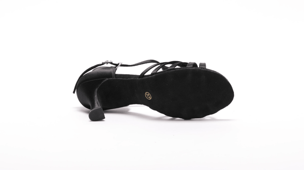 Ladies, Classic T - Bar, 5 Strap Vamp, 3 Inch Flared Heel, Latin Dance Shoe (Available in 3 Colours) - (S23B1) - Rockabilly Australia Pty Ltd