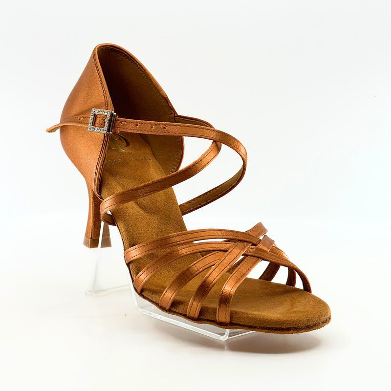 Ladies, Classic Under Strap, 5 Strap Vamp, 2.5 Inch Flared, Latin Dance Shoe - (S23TU) - Rockabilly Australia Pty Ltd