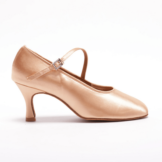 Ladies, Close Toe, 2.5inch, Standard Ballroom Dance Shoe. (Available In Skin And Tan Shades) - (7797S) - Rockabilly Australia Pty Ltd