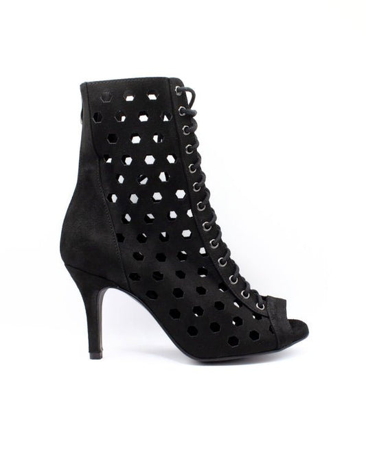Ladies Dance Booties in Black - (COBRA) - Rockabilly Australia Pty Ltd