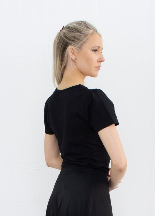 Ladies Rockabilly Top in Black - (TP204B) - Rockabilly Australia Pty Ltd