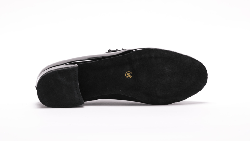 Mens Unique, Suede and Patent Leather, Standard Dance Shoe - (7778) - Rockabilly Australia Pty Ltd