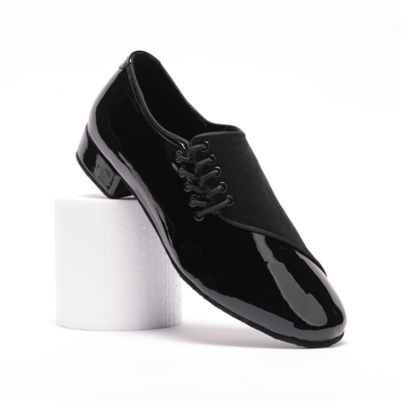 Mens Unique, Suede and Patent Leather, Standard Dance Shoe - (7778) - Rockabilly Australia Pty Ltd
