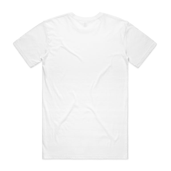 Rockabilly Australia Unisex Tee with Colour Logo in White - Rockabilly Australia Pty Ltd