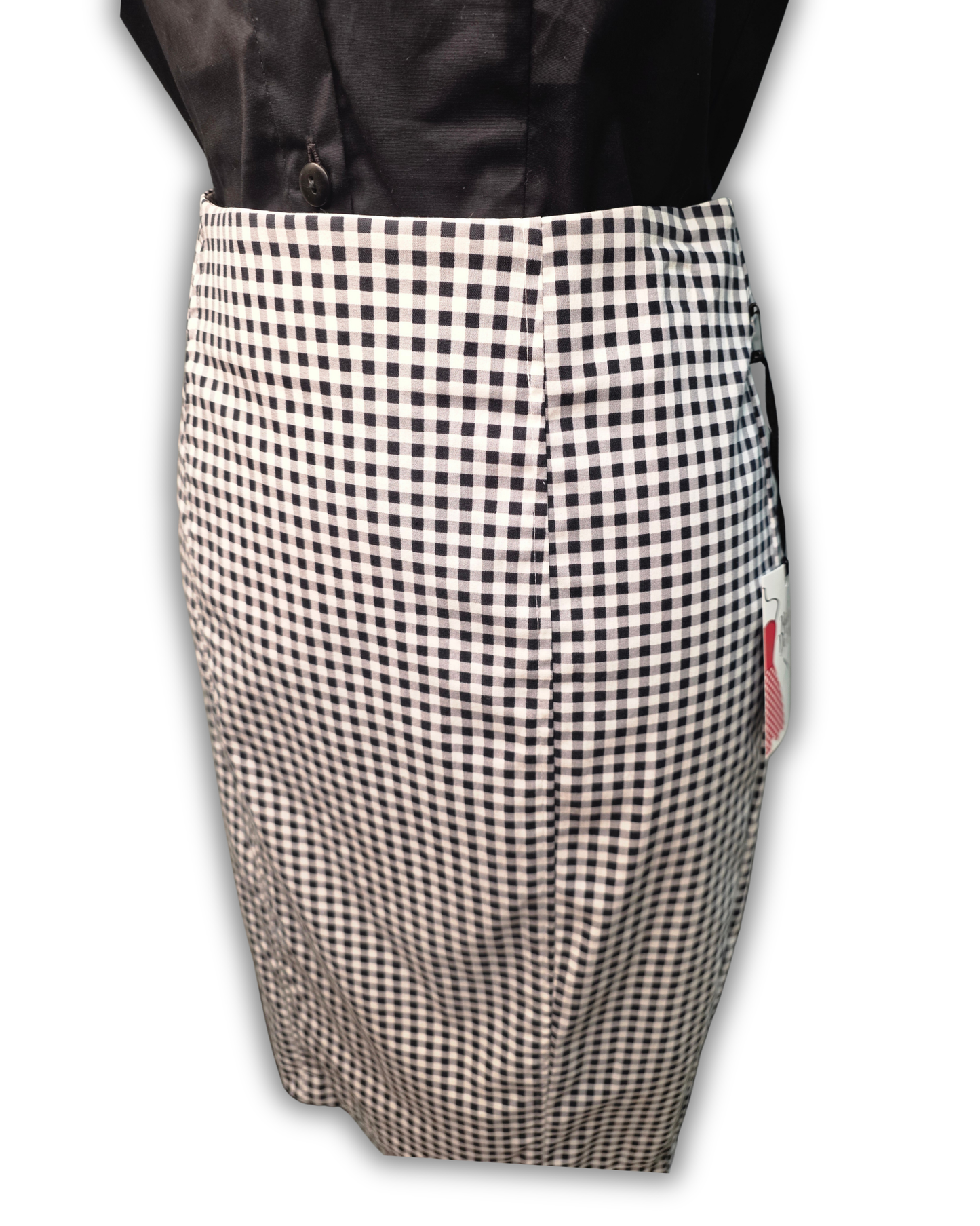 Ruby De Vine ladies pencil skirt handmade on the Gold Coast featuring a 1950s-inspired fitted silhouette with back split and rear zip. Now available on Rockabilly Australia.