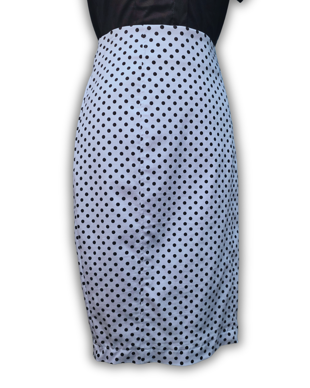Ruby De Vine ladies pencil skirt handmade on the Gold Coast featuring a 1950s-inspired fitted silhouette with back split and rear zip. Now available on Rockabilly Australia.