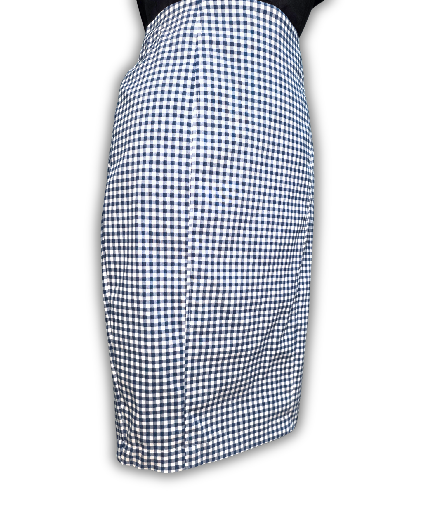 Ruby De Vine ladies pencil skirt handmade on the Gold Coast featuring a 1950s-inspired fitted silhouette with back split and rear zip. Now available on Rockabilly Australia.