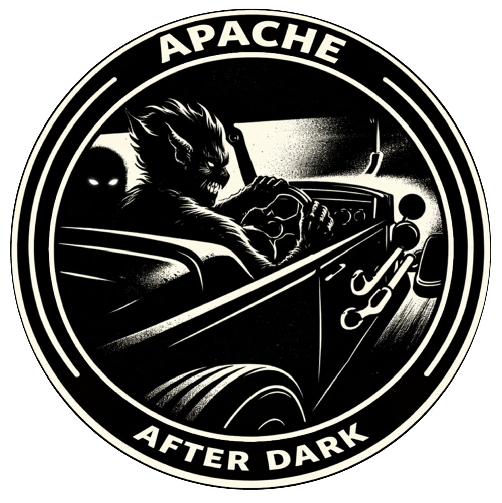 Ladies "Apache After Dark" Tee - Apache Designs - Rockabilly Australia Pty Ltd