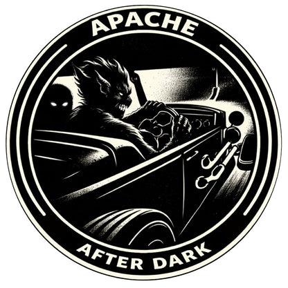 Ladies "Apache After Dark" Tee - Apache Designs - Rockabilly Australia Pty Ltd