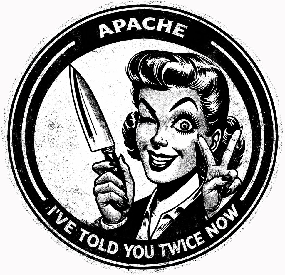 Ladies "I Told You Twice" Tee - Apache Designs - Rockabilly Australia Pty Ltd