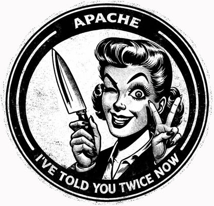 Ladies "I Told You Twice" Tee - Apache Designs - Rockabilly Australia Pty Ltd