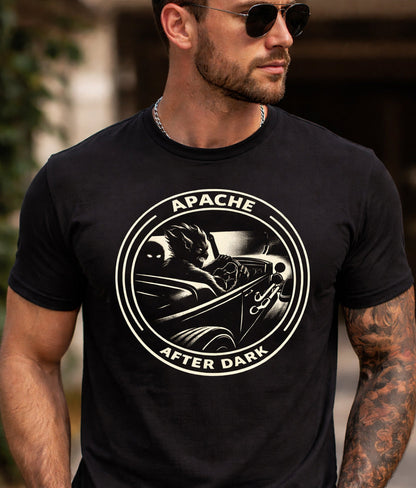 Mens "Apache After Dark" Tee - Apache Designs - Rockabilly Australia Pty Ltd