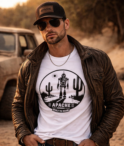 Mens "Built To Roam" Tee - Apache Designs - Rockabilly Australia Pty Ltd