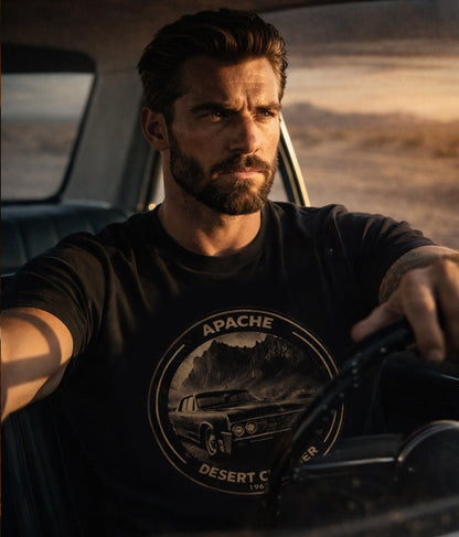 Mens "Desert Cruiser 1963" Tee - Apache Designs - Rockabilly Australia Pty Ltd