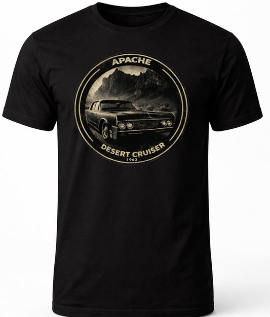 Mens "Desert Cruiser 1963" Tee - Apache Designs - Rockabilly Australia Pty Ltd