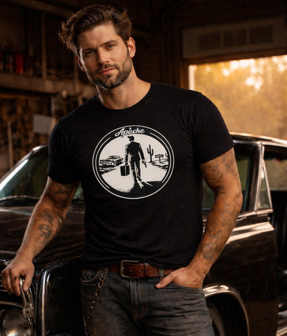 Mens "Desert Run" Tee - Apache Designs - Rockabilly Australia Pty Ltd