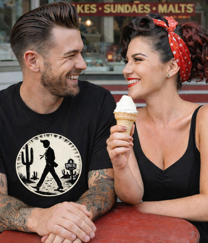 Mens Black "Desert Walker" Tee - Apache Designs - Rockabilly Australia Pty Ltd