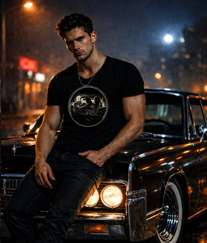 Mens "Apache Devils Ride" Tee - Apache Designs - Rockabilly Australia Pty Ltd