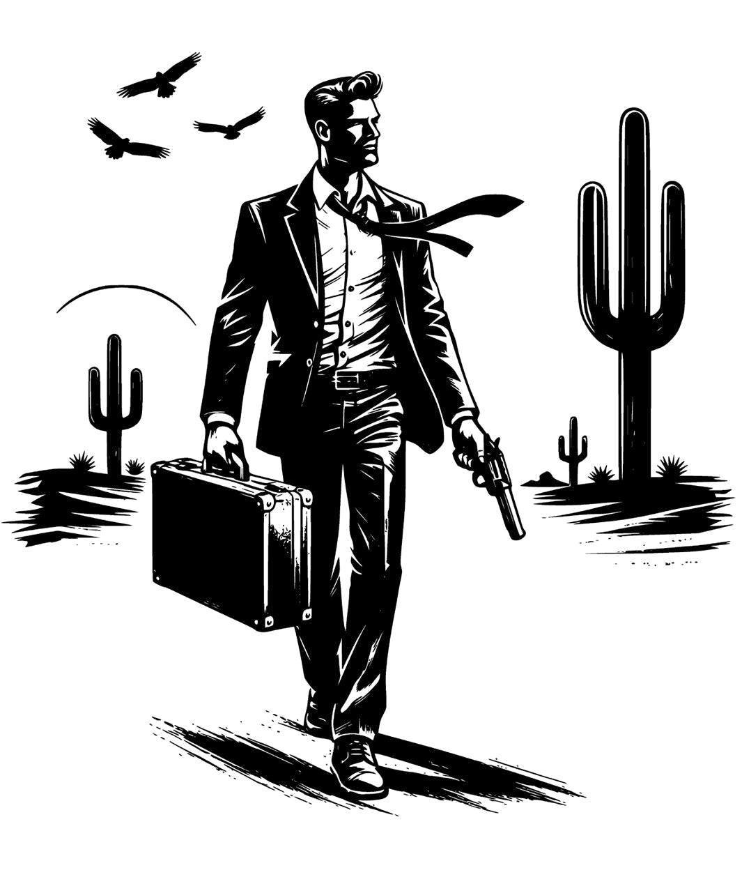 Mens "Last Delivery" Tee - Apache Designs - Rockabilly Australia Pty Ltd