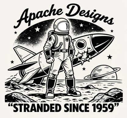 Mens "Stranded Since 1959" Tee - Apache Designs - Rockabilly Australia Pty Ltd