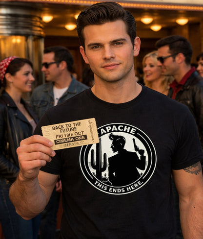 Mens " This Ends Here" tee - Apache Designs - Rockabilly Australia Pty Ltd