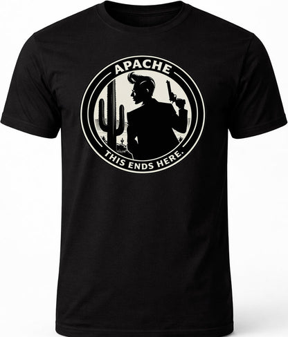 Mens " This Ends Here" tee - Apache Designs - Rockabilly Australia Pty Ltd