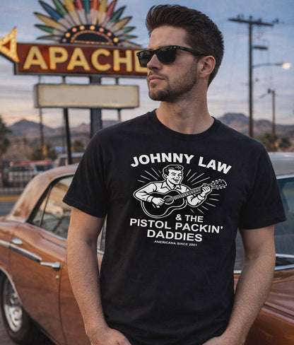 Mens Pistol Packin Daddies Tee - Black