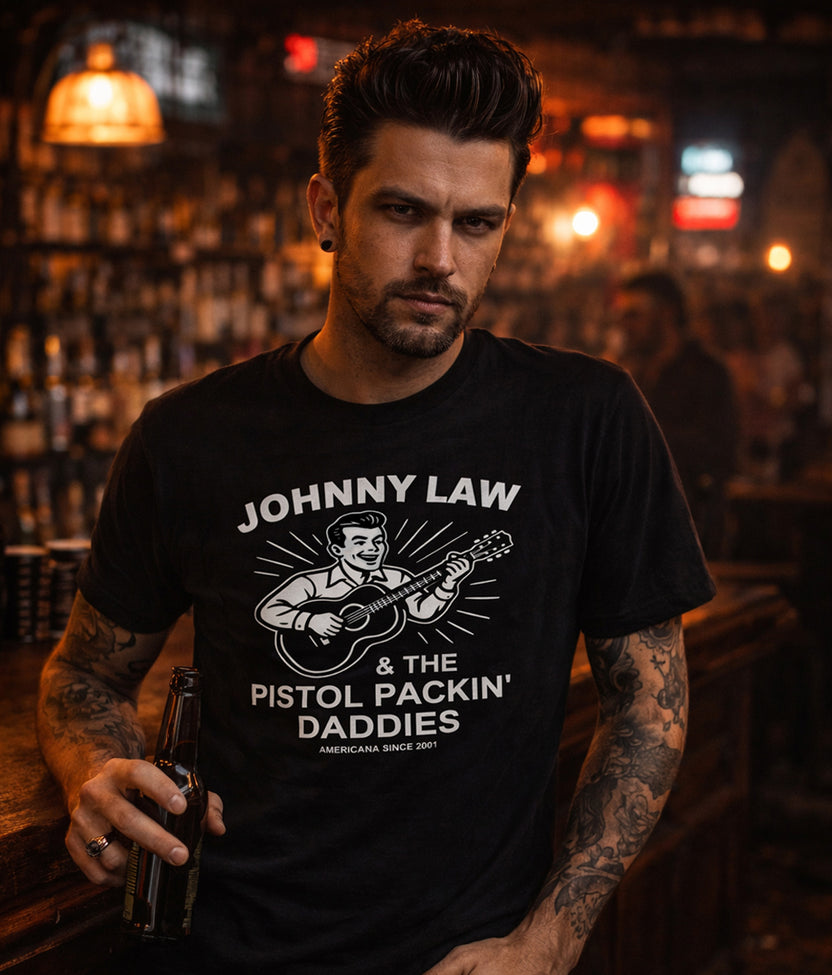 Mens Pistol Packin Daddies Tee - Black 2