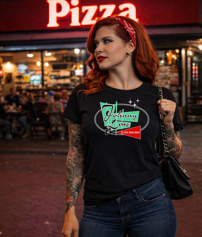 Ladies Original 2009 Johnny Law Tour Shirt - Rockabilly Australia Pty Ltd