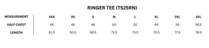 Ladies "Johnny Law" Ringer Tee - Rockabilly Australia Pty Ltd