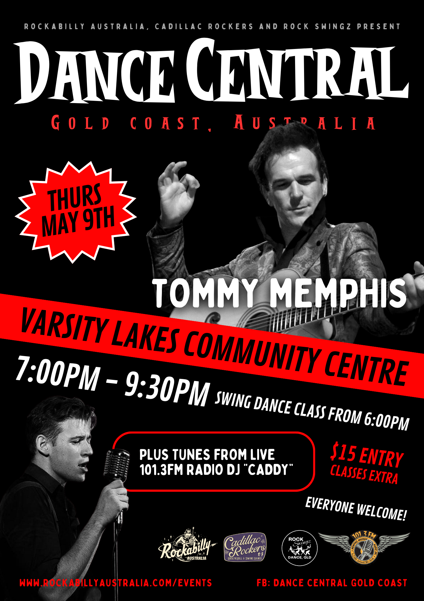 Tommy Memphis - LIVE AT DANCE CENTRAL (Event Ticket) - Rockabilly Australia Pty Ltd