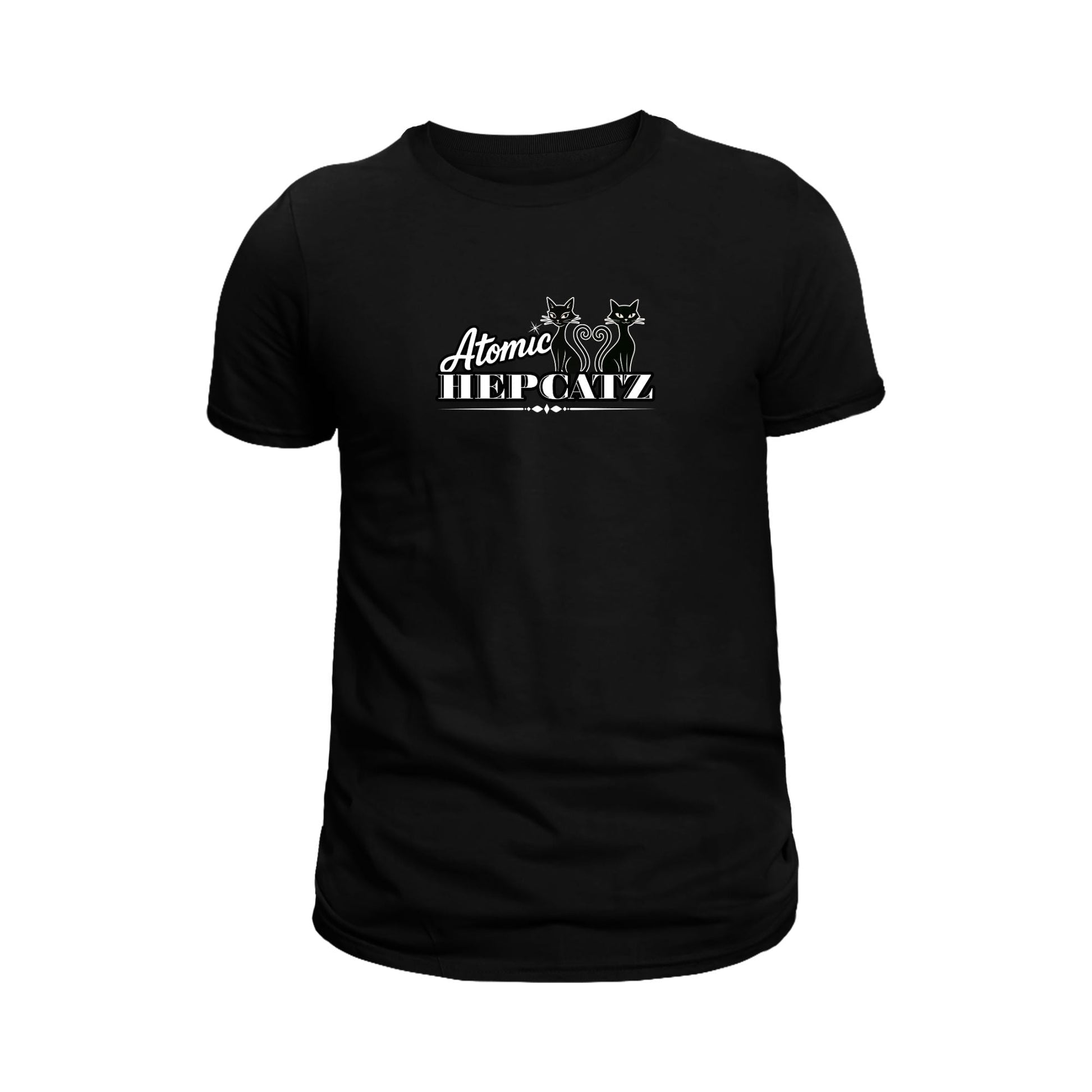 Black Atomic Hepcatz Unisex Tee - Rockabilly Australia Pty Ltd