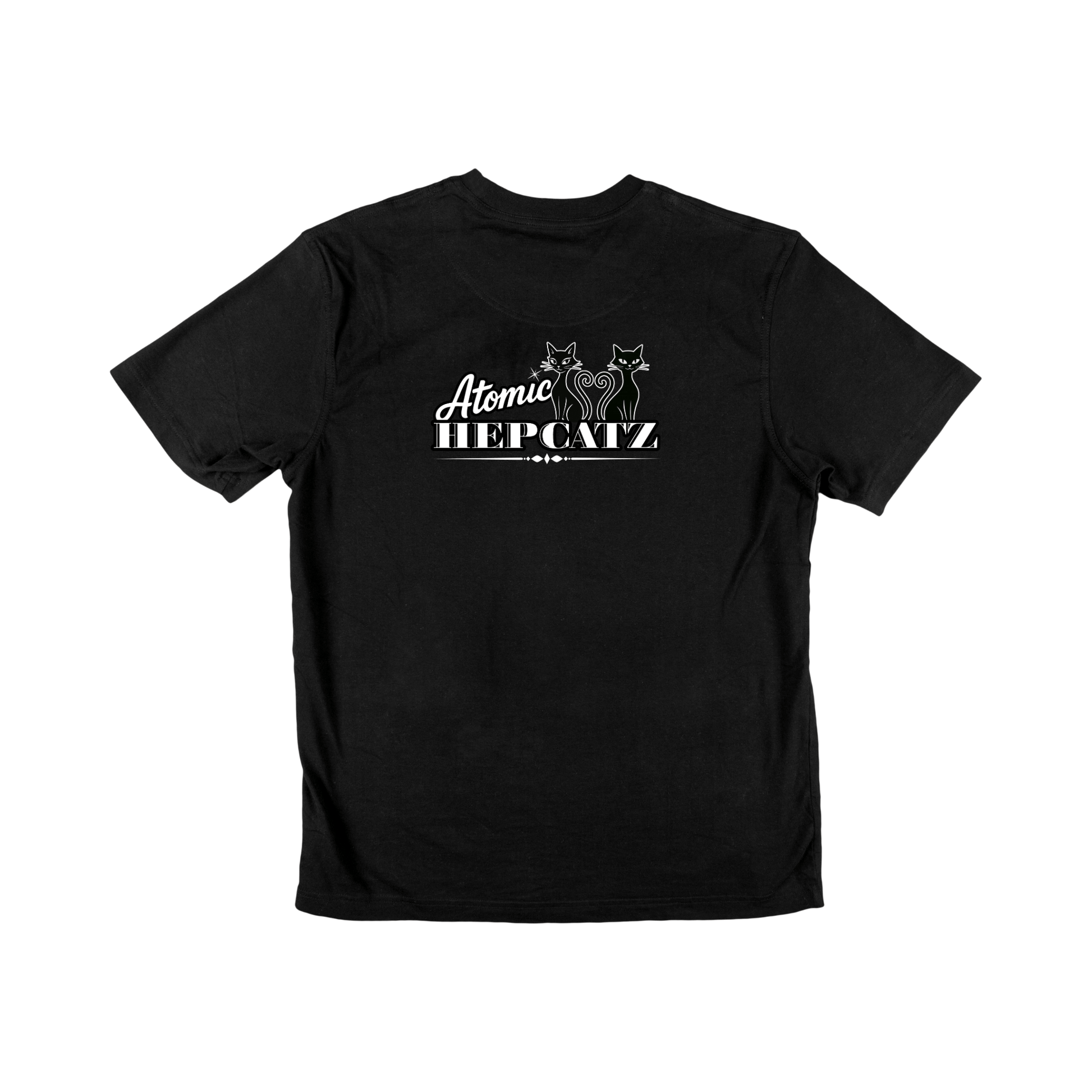 Black Atomic Hepcatz Unisex Tee - Rockabilly Australia Pty Ltd