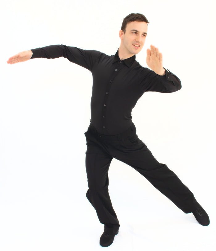 Black Long Sleeve Shirt - Rockabilly Australia Pty Ltd