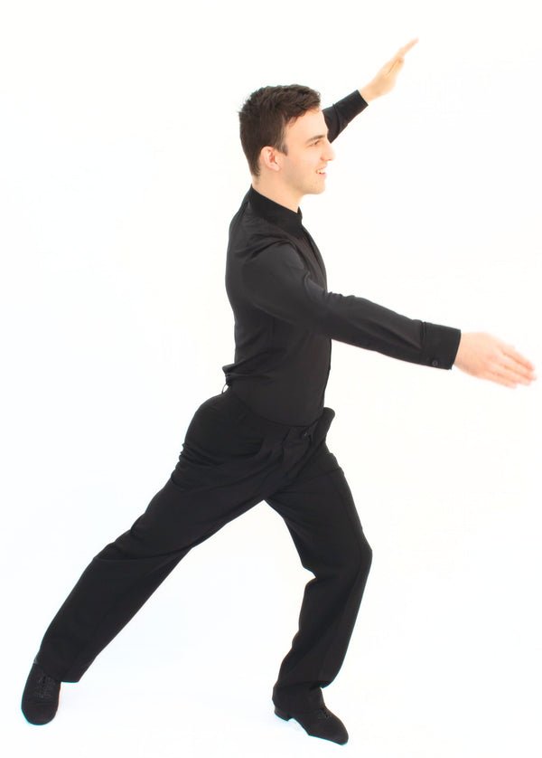 Black Long Sleeve Shirt - Rockabilly Australia Pty Ltd