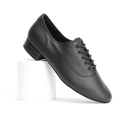 Boy's/Men's, Soft Nubuck Leather, Lace Up, Standard Ballroom Dance Shoe - (S8006) - Rockabilly Australia Pty Ltd