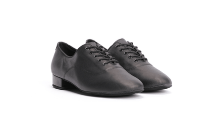 Boy's/Men's, Soft Nubuck Leather, Lace Up, Standard Ballroom Dance Shoe - (S8006) - Rockabilly Australia Pty Ltd