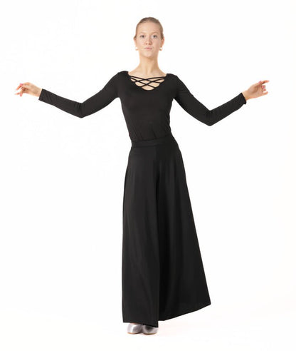 Dance Trouser (Eva) In Black - Rockabilly Australia Pty Ltd